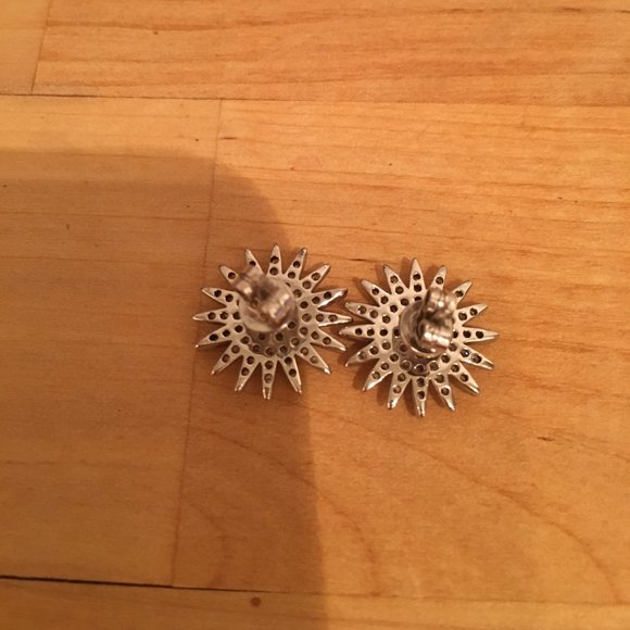 STARBURST  Earrings, Silver NWOT 925, GREAT GIFT! - Picture 4 of 7